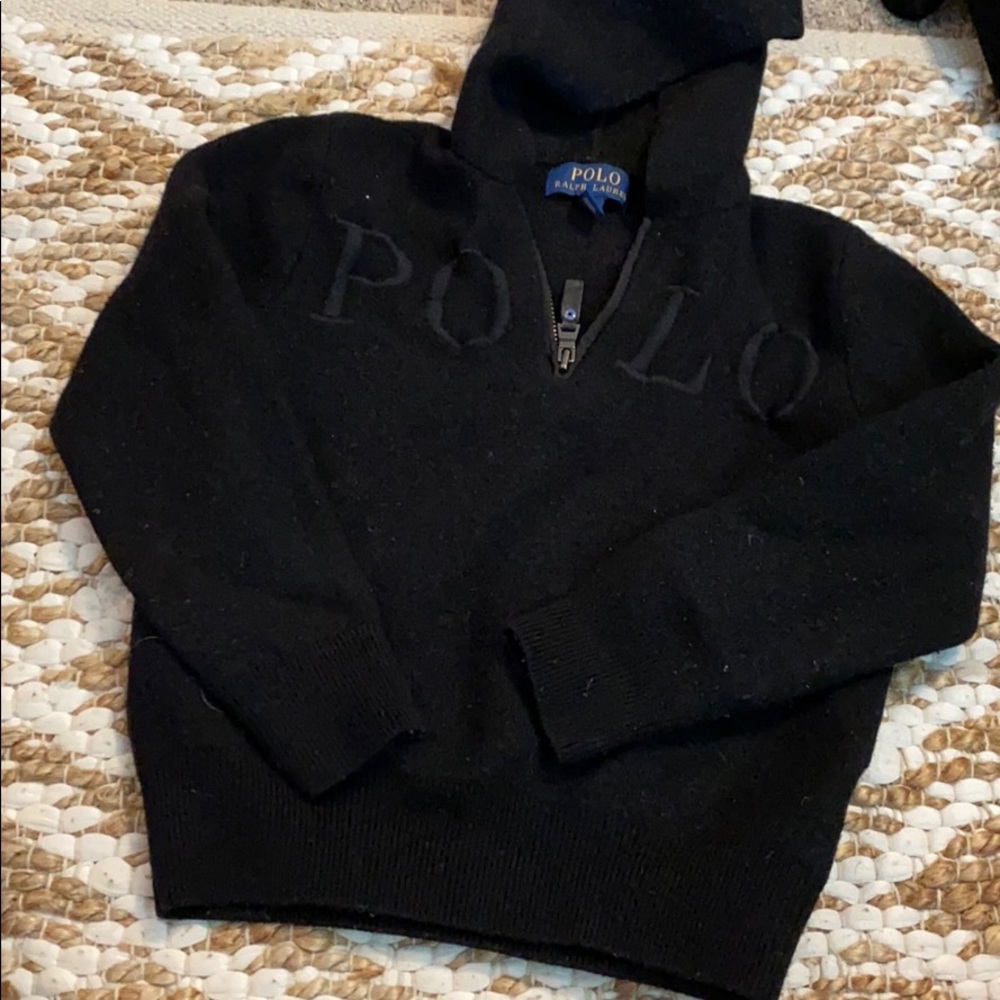 Wool boys Polo Sweater